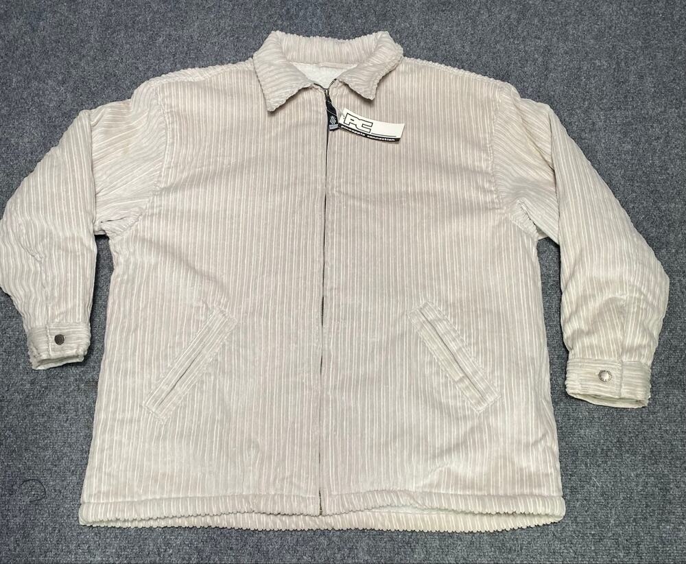 New Vintage 90’s Pineapple Connection Stone Corduroy Jacket w/Sherpa Men’s L